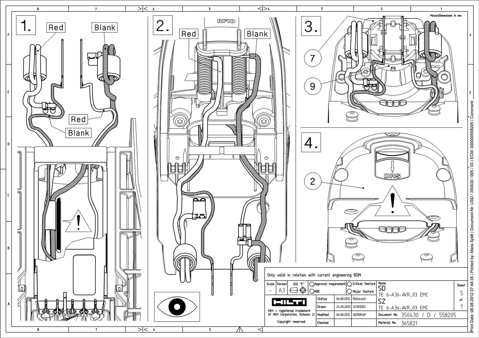 hilti te 3000 avr parts diagram