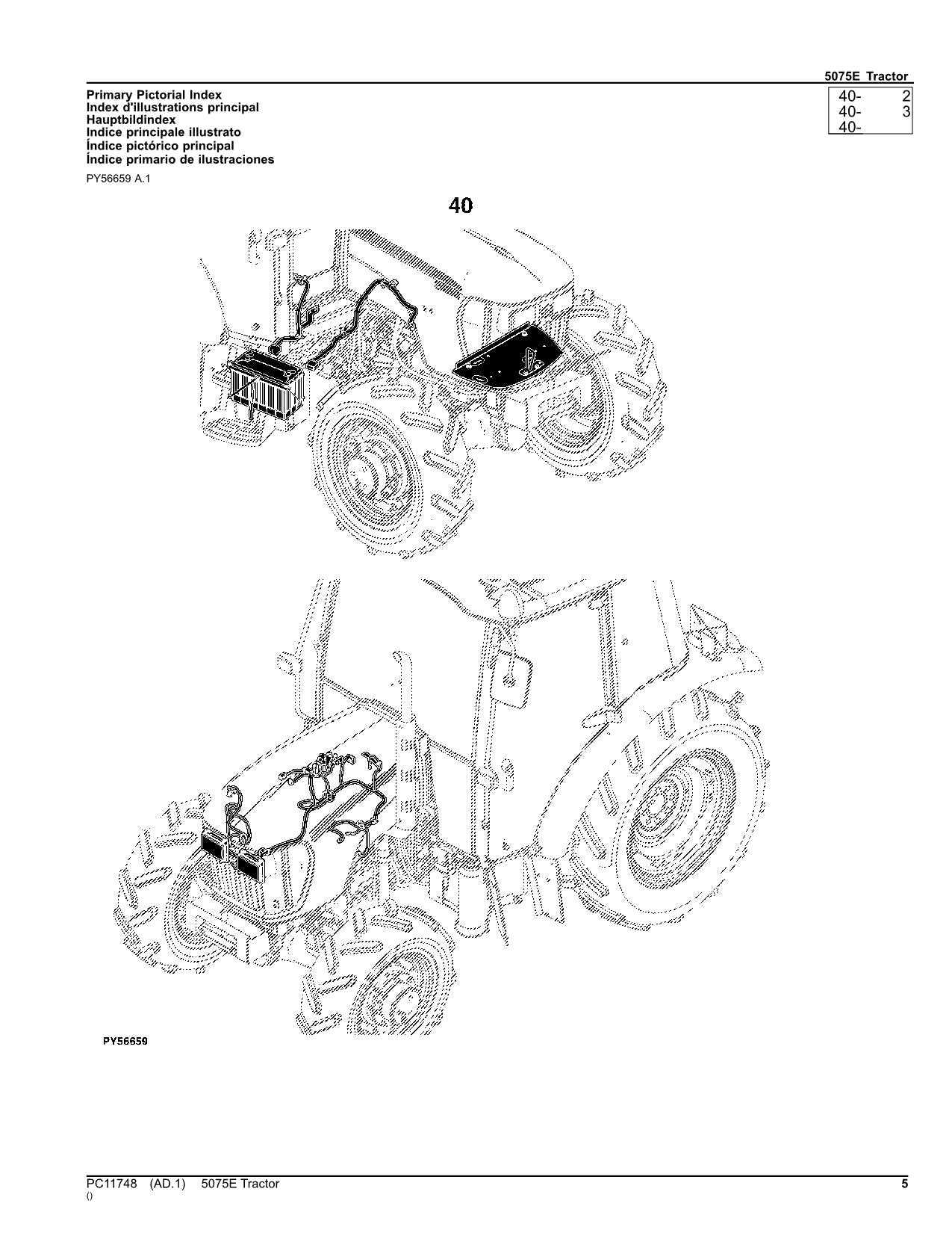 john deere 5075e parts diagram