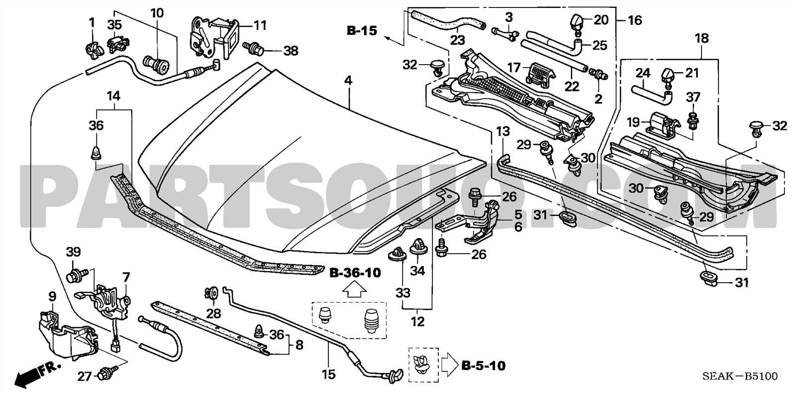 2002 honda accord parts diagram