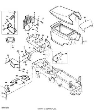 john deere 345 48 mower deck parts diagram