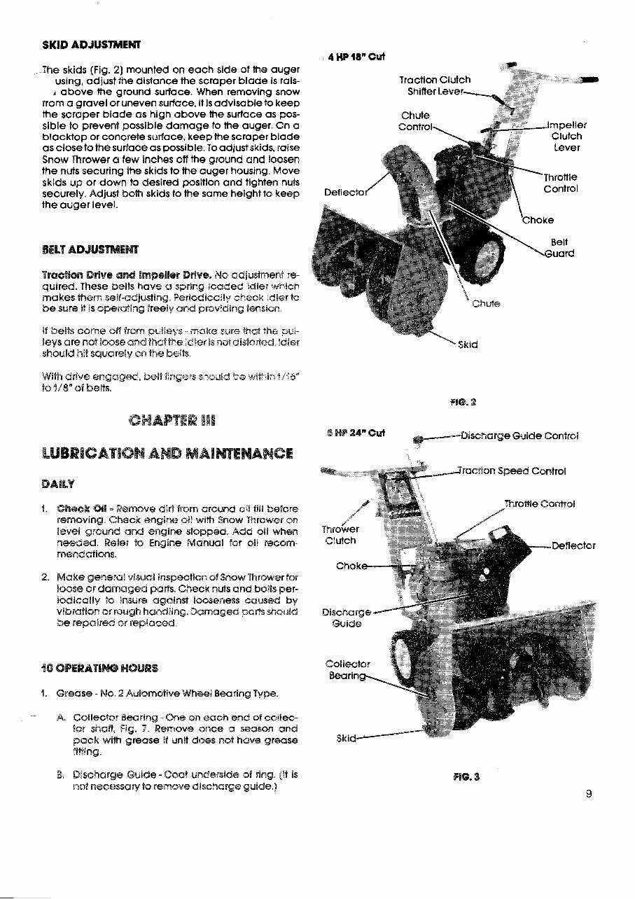 gilson snowblower parts diagram