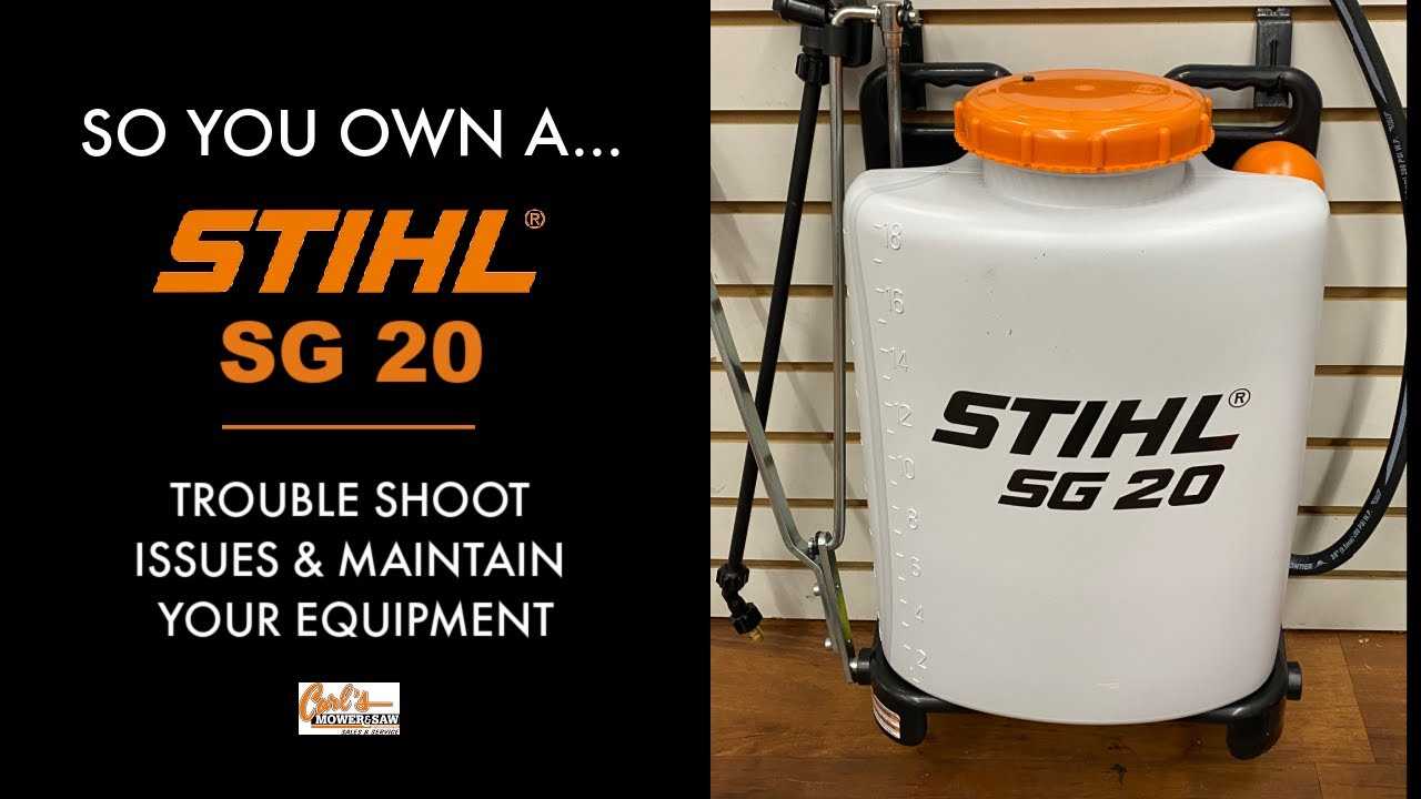 stihl backpack sprayer parts diagram