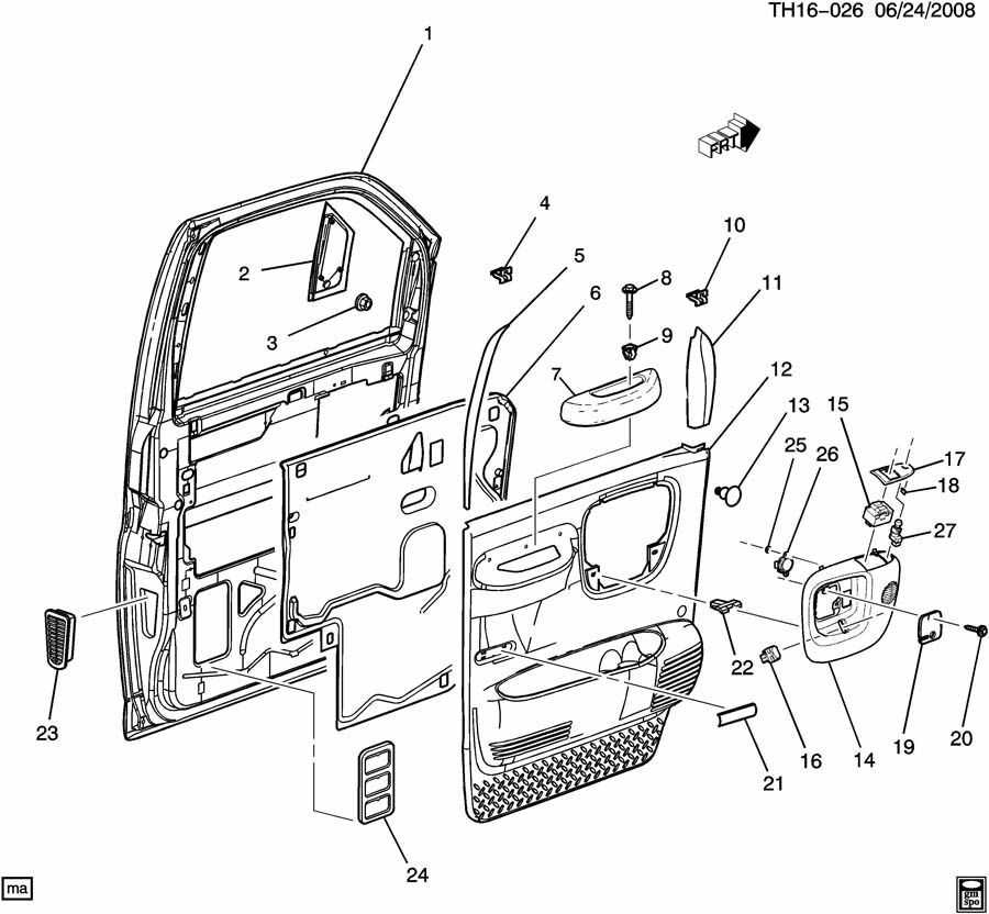 gmc c7500 parts diagram