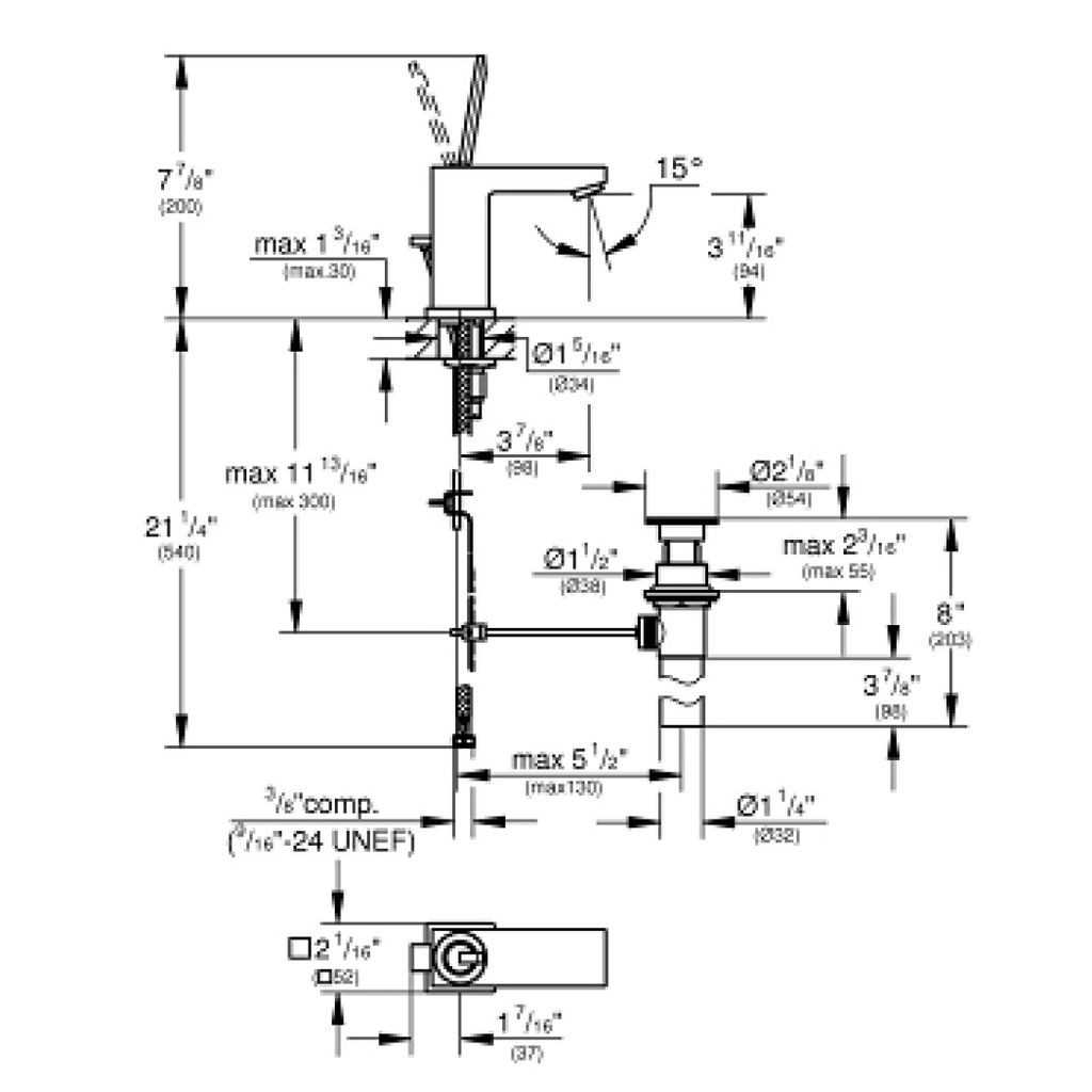 grohe bathroom faucet parts diagram