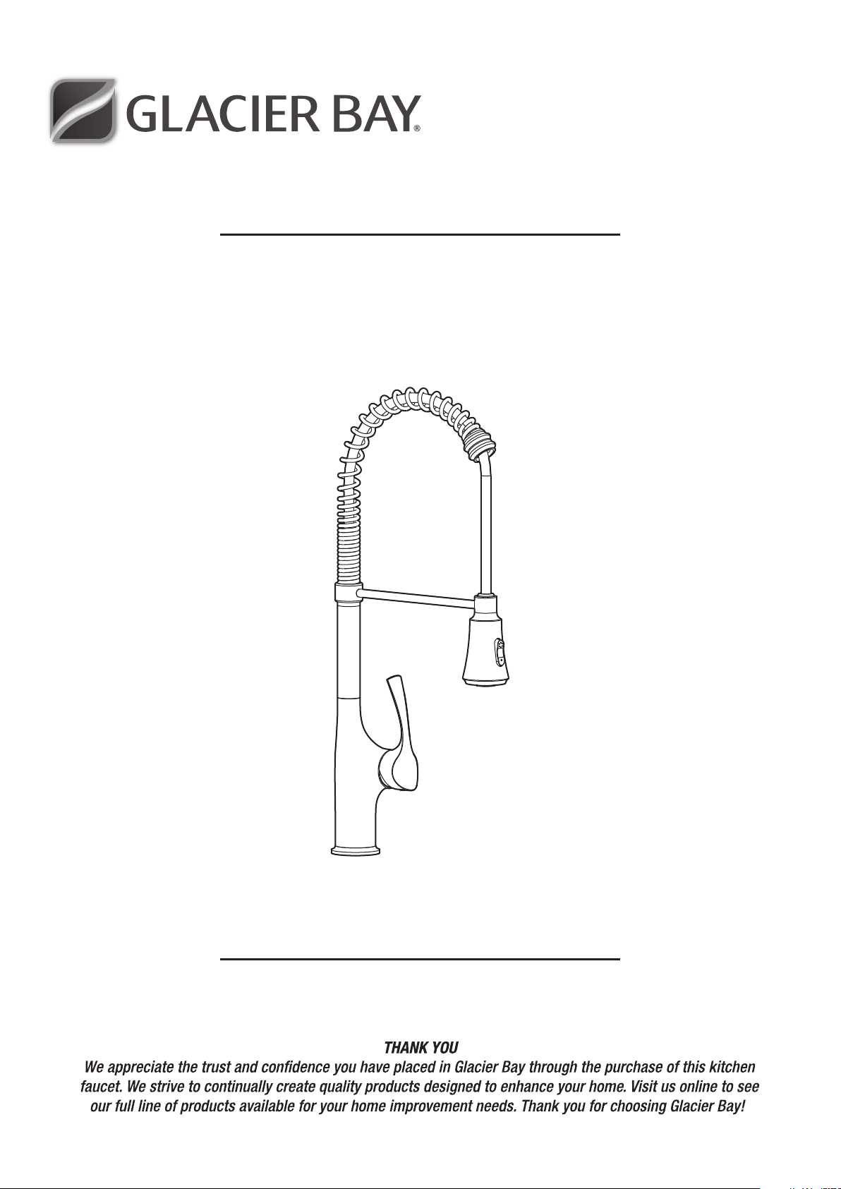 glacier bay kitchen faucet parts diagram