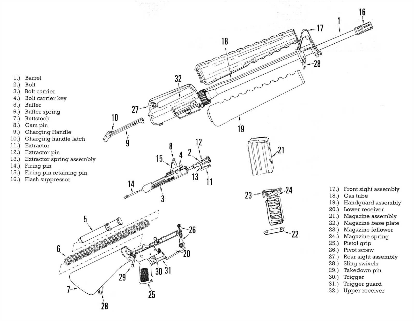 ar 15 diagram parts