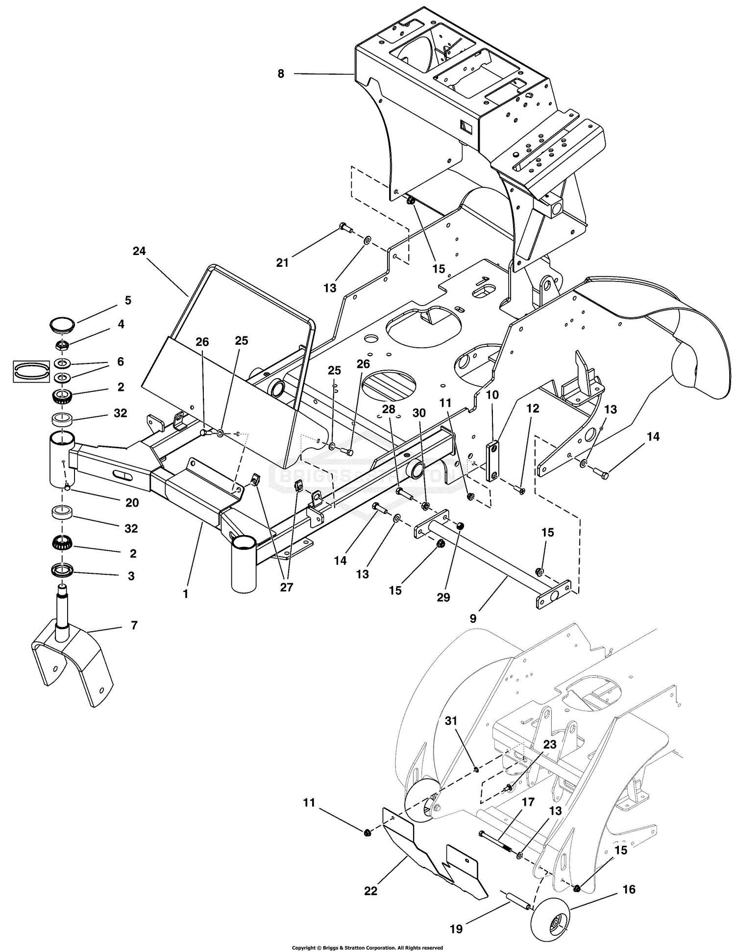 grasshopper mower deck parts diagram