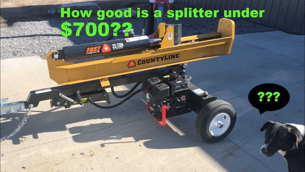 county line log splitter parts diagram