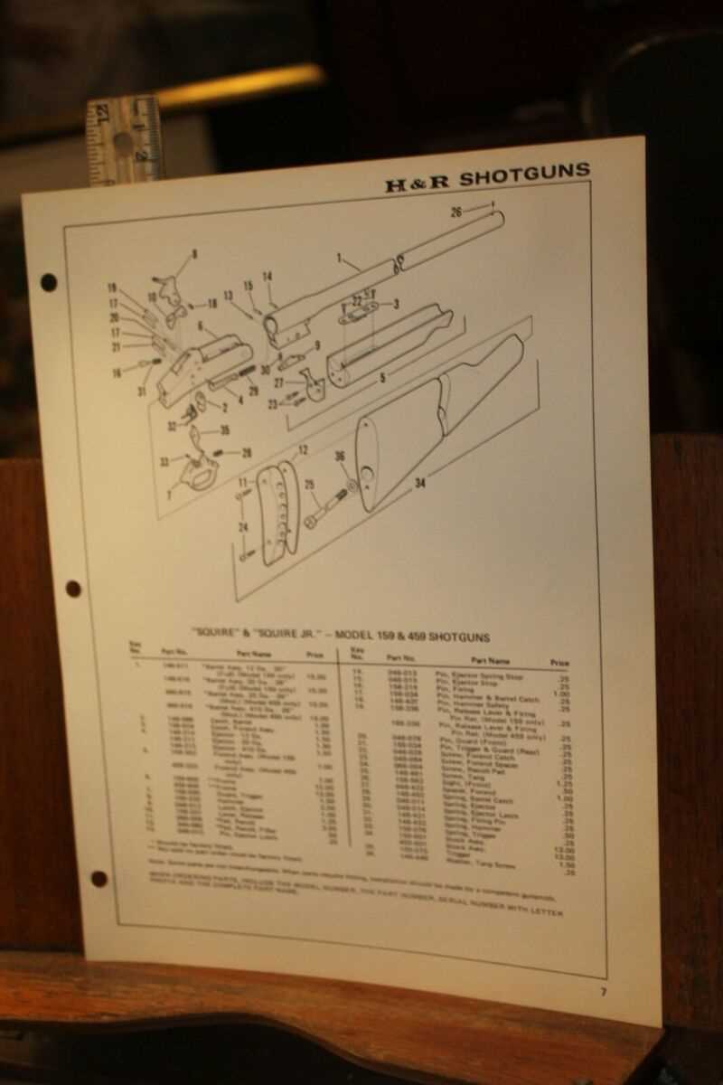 harrington and richardson parts diagram