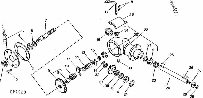 hay rake parts diagram