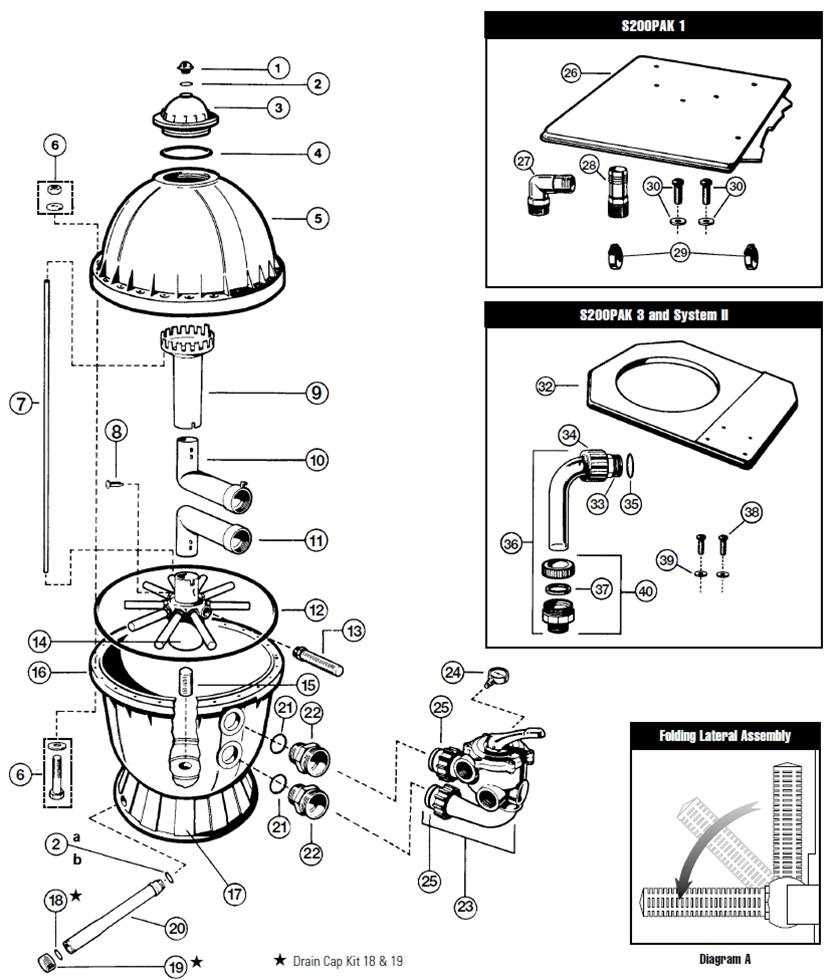 hayward de filter parts diagram