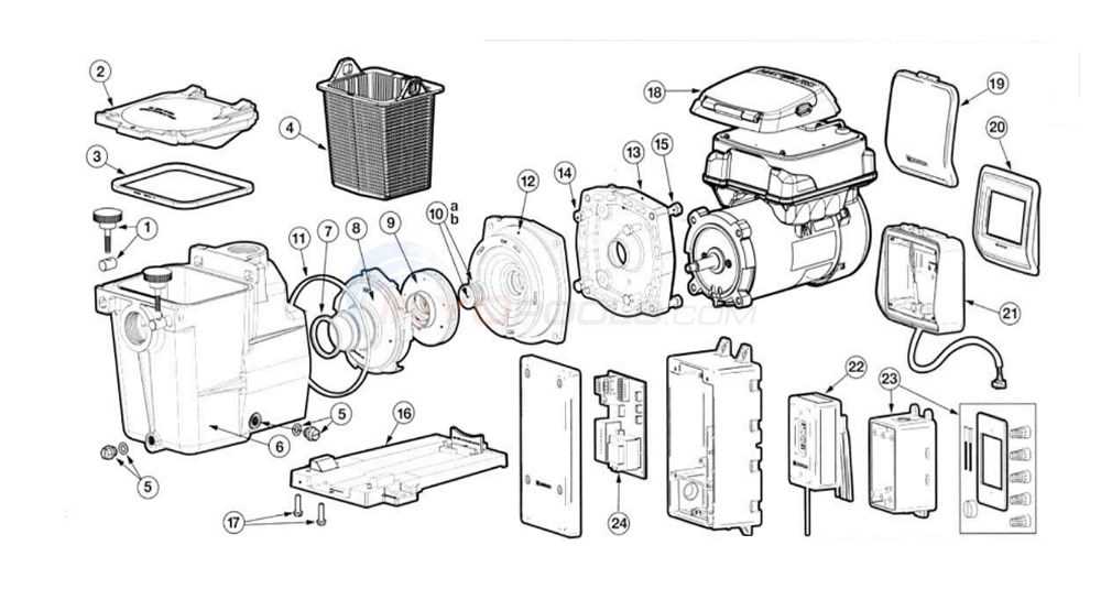 hayward pump parts diagram