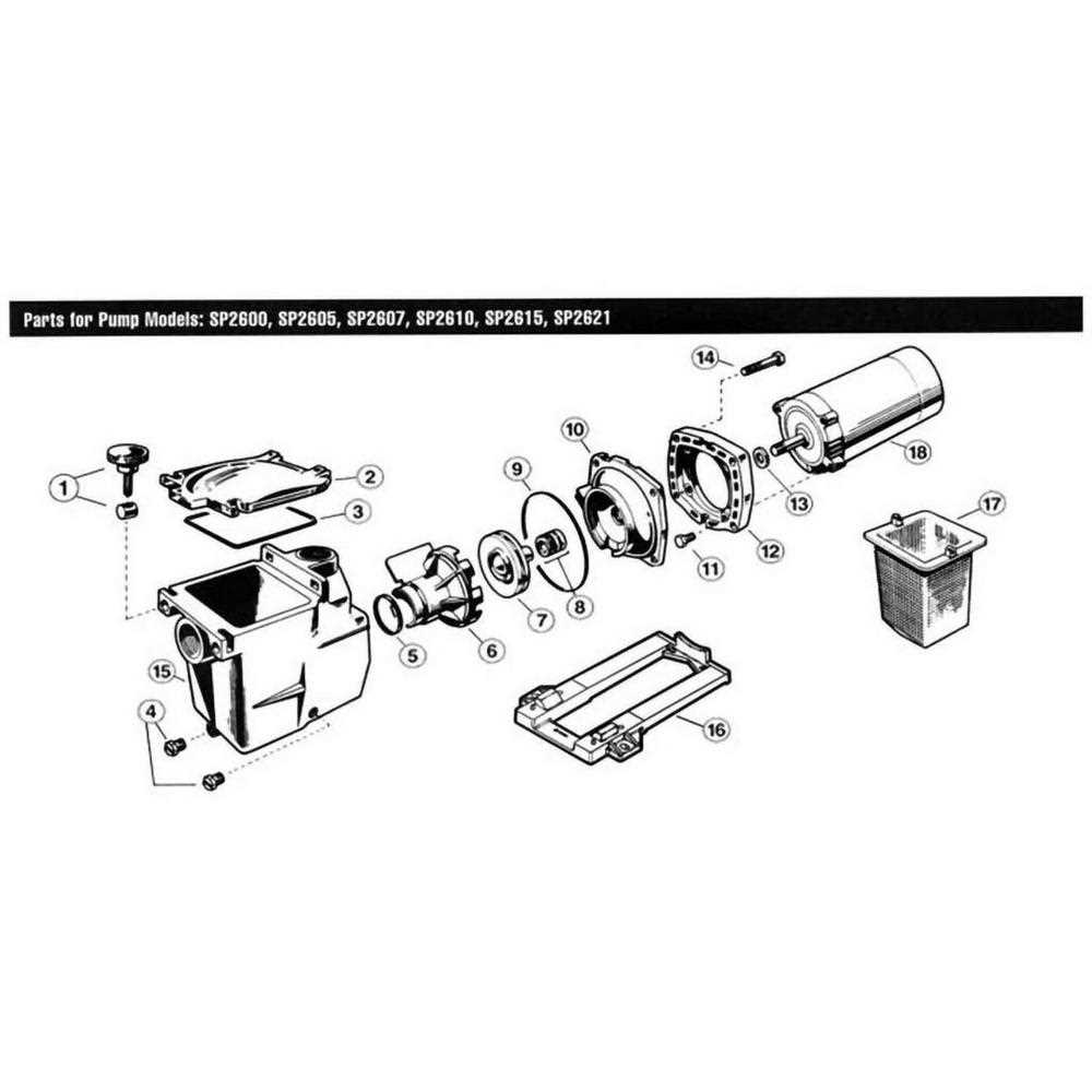 hayward pump parts diagram