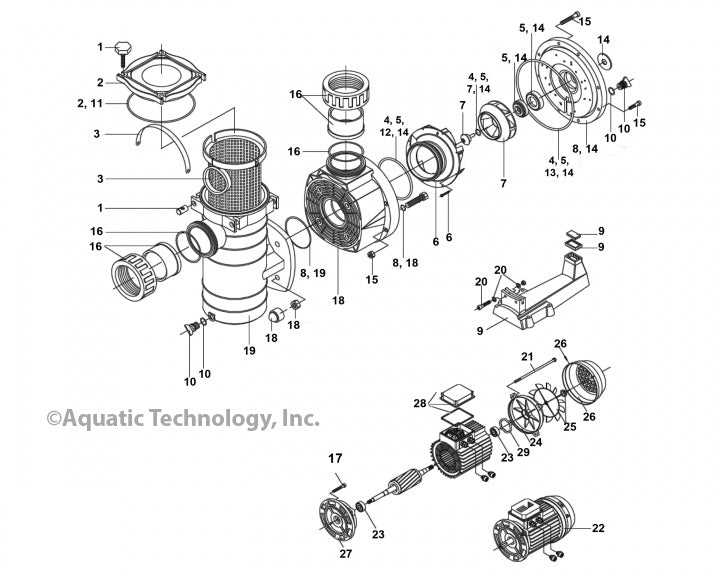 hayward pump parts diagram