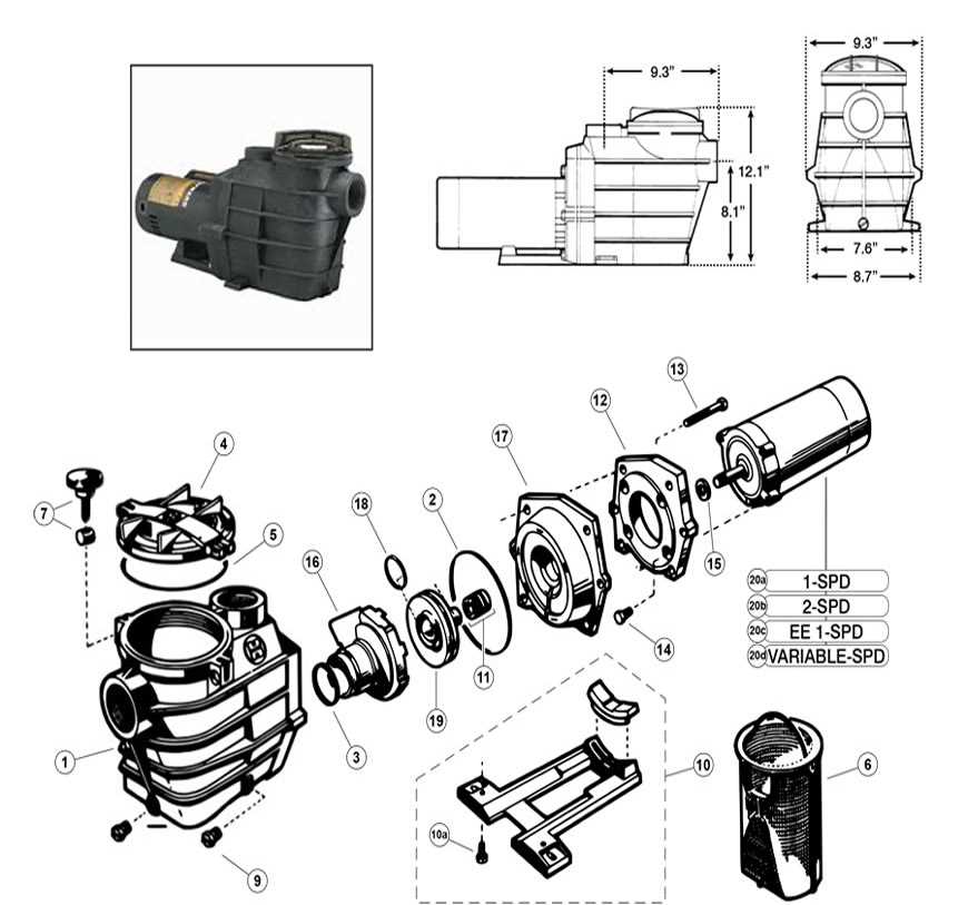 hayward super ii pump parts diagram