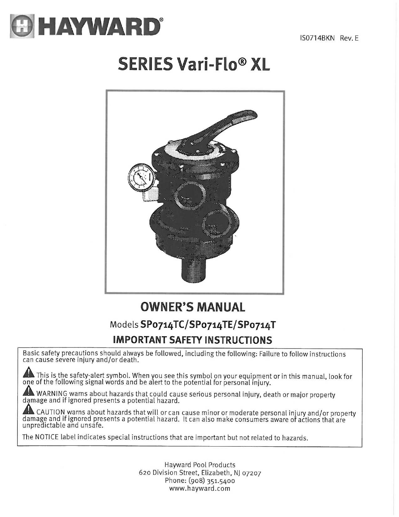 hayward vari flo xl valve parts diagram