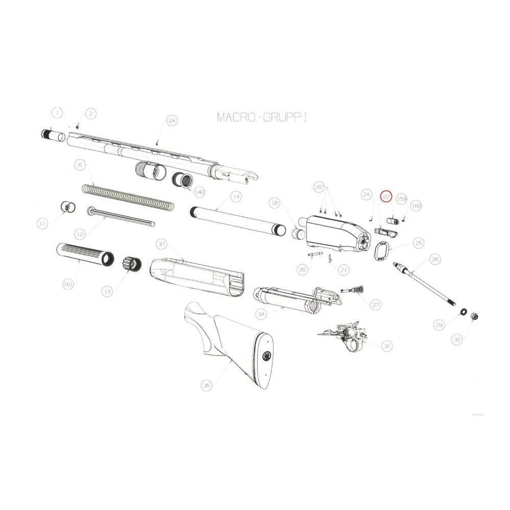 beretta a400 parts diagram