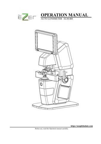 lensometer parts diagram