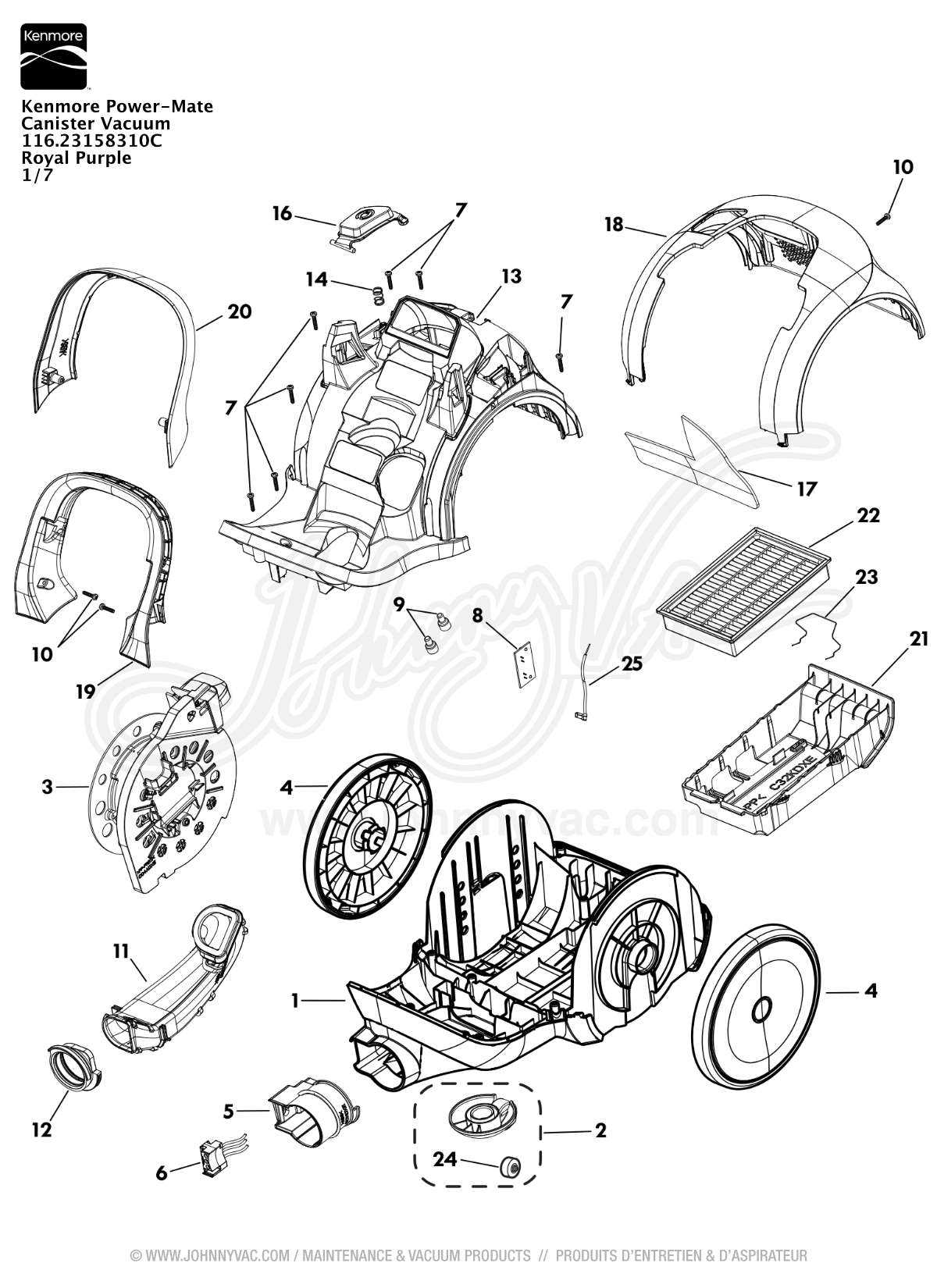 electrolux canister vacuum parts diagram