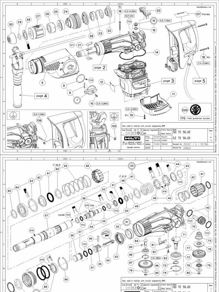 hilti dsh 700 x parts diagram