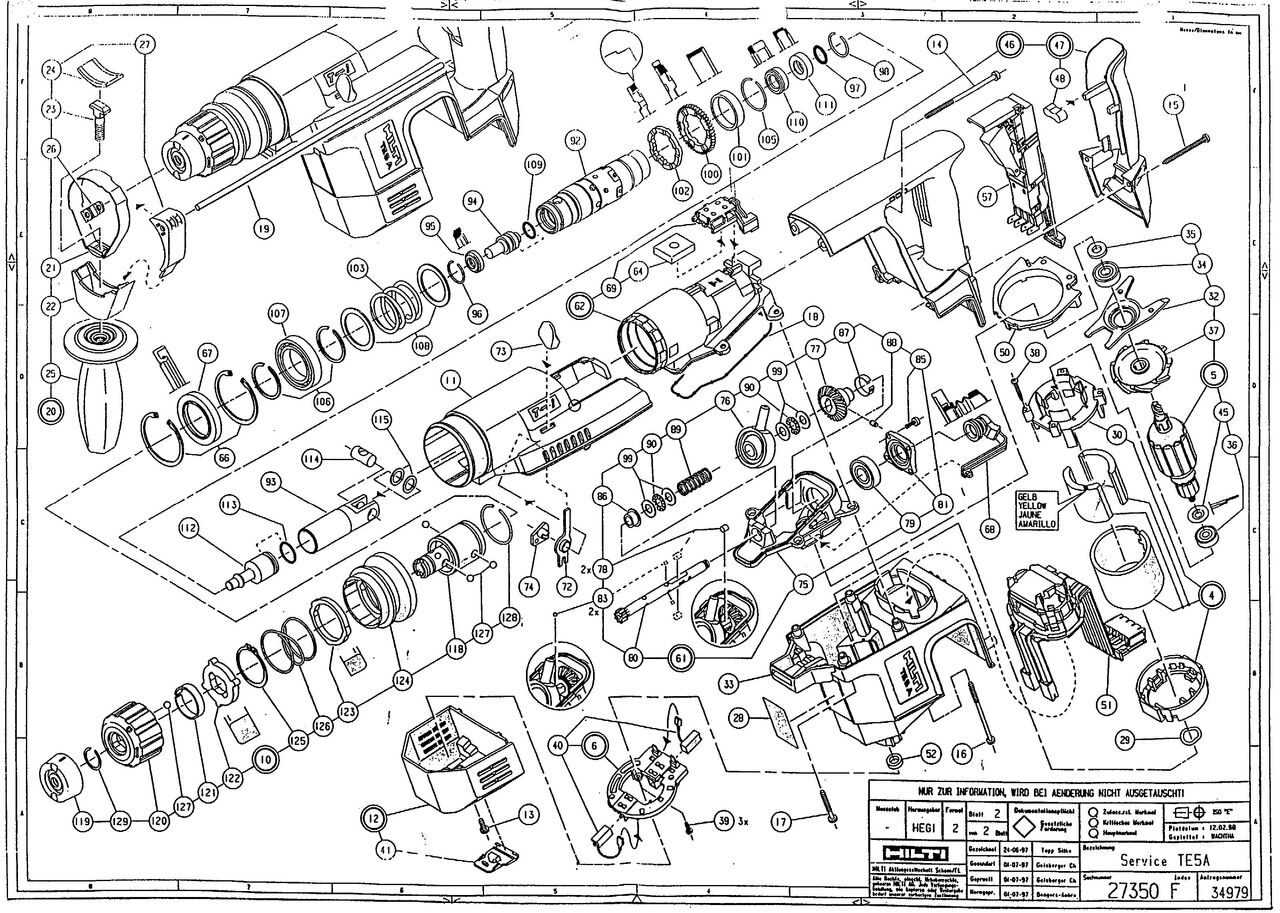 hilti te 3000 avr parts diagram