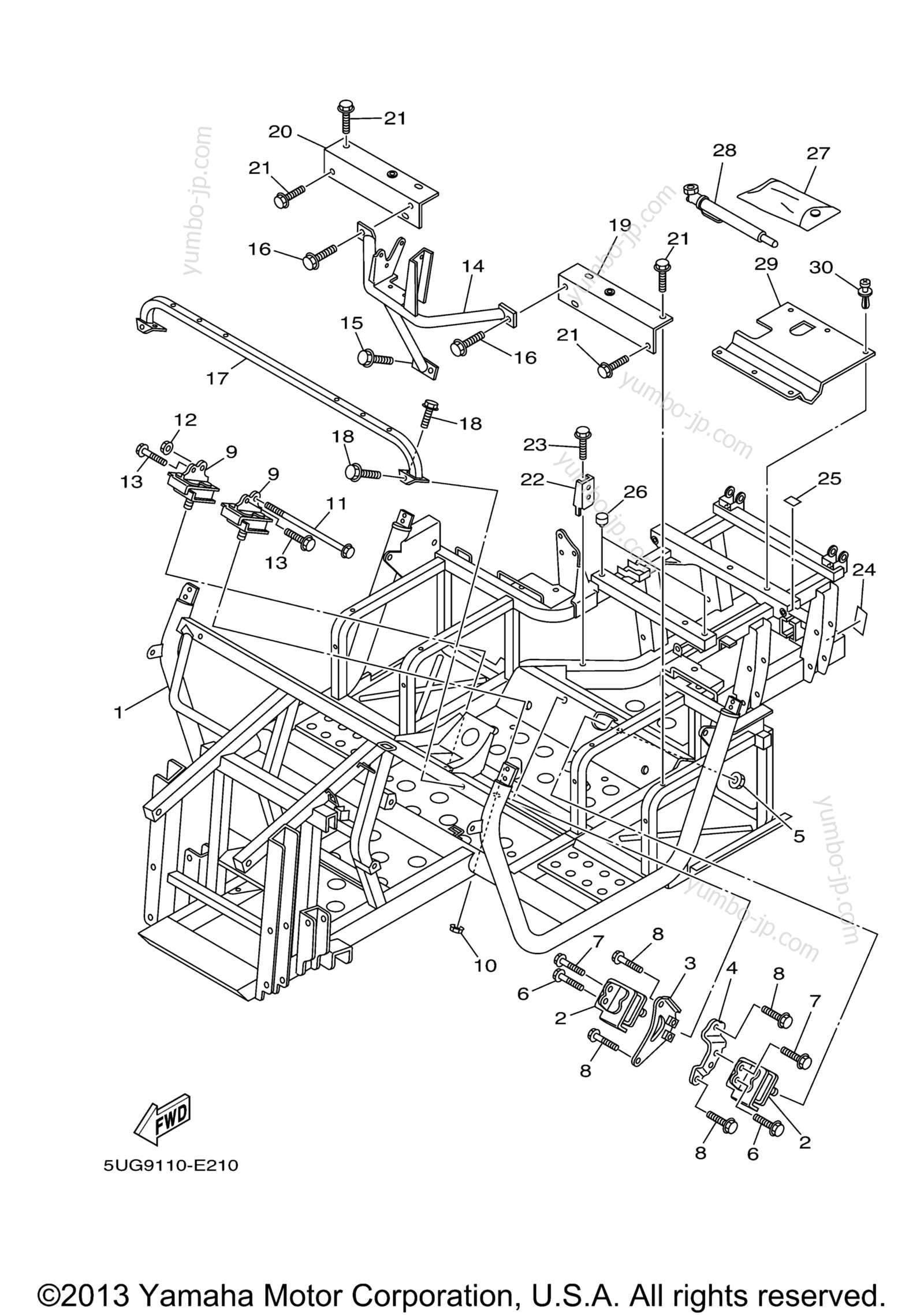 yamaha rhino 660 parts diagram