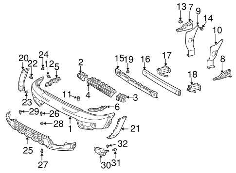 toyota 4runner body parts diagram