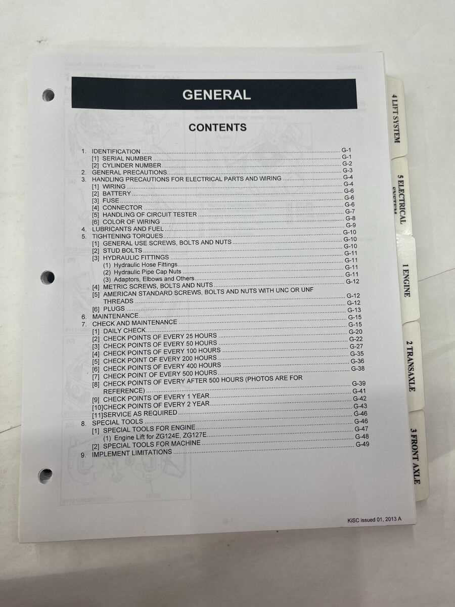 kubota zg124e parts diagram