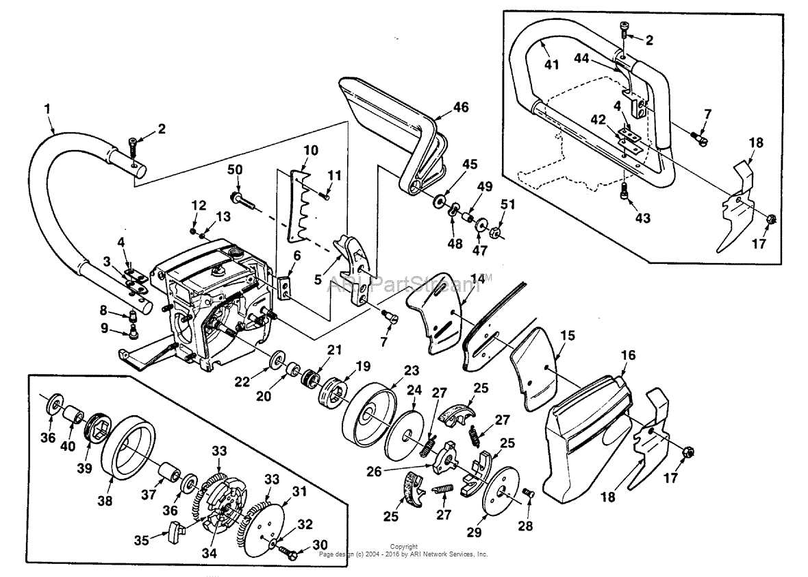 homelite xl chainsaw parts diagram