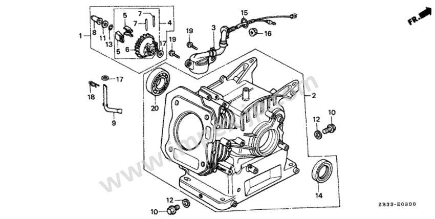 honda gx240 parts diagram