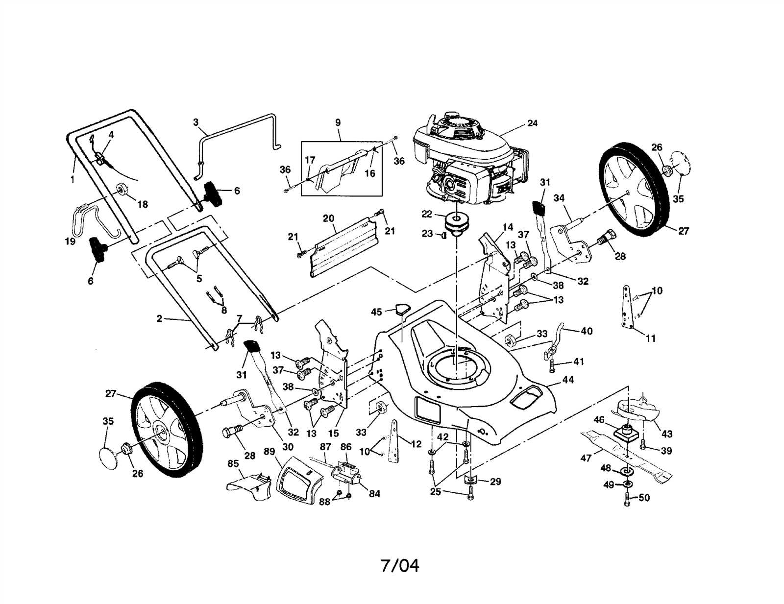 honda hrn216vka parts diagram