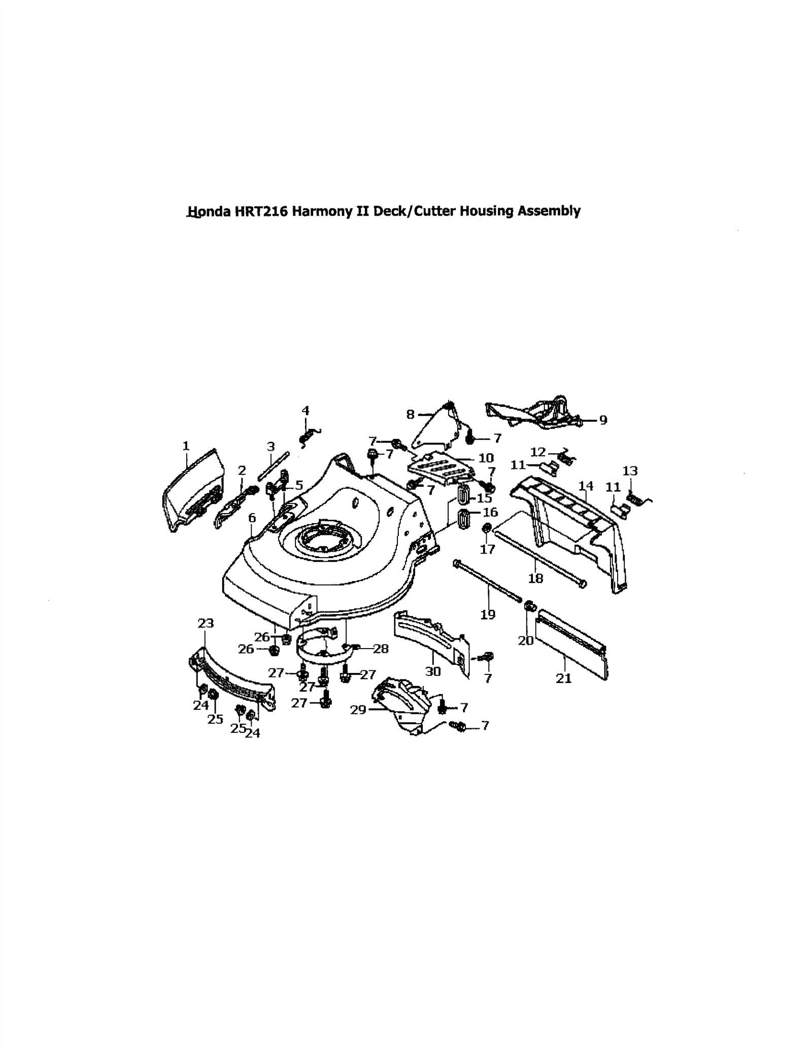 honda hrr216 honda self propelled lawn mower parts diagram