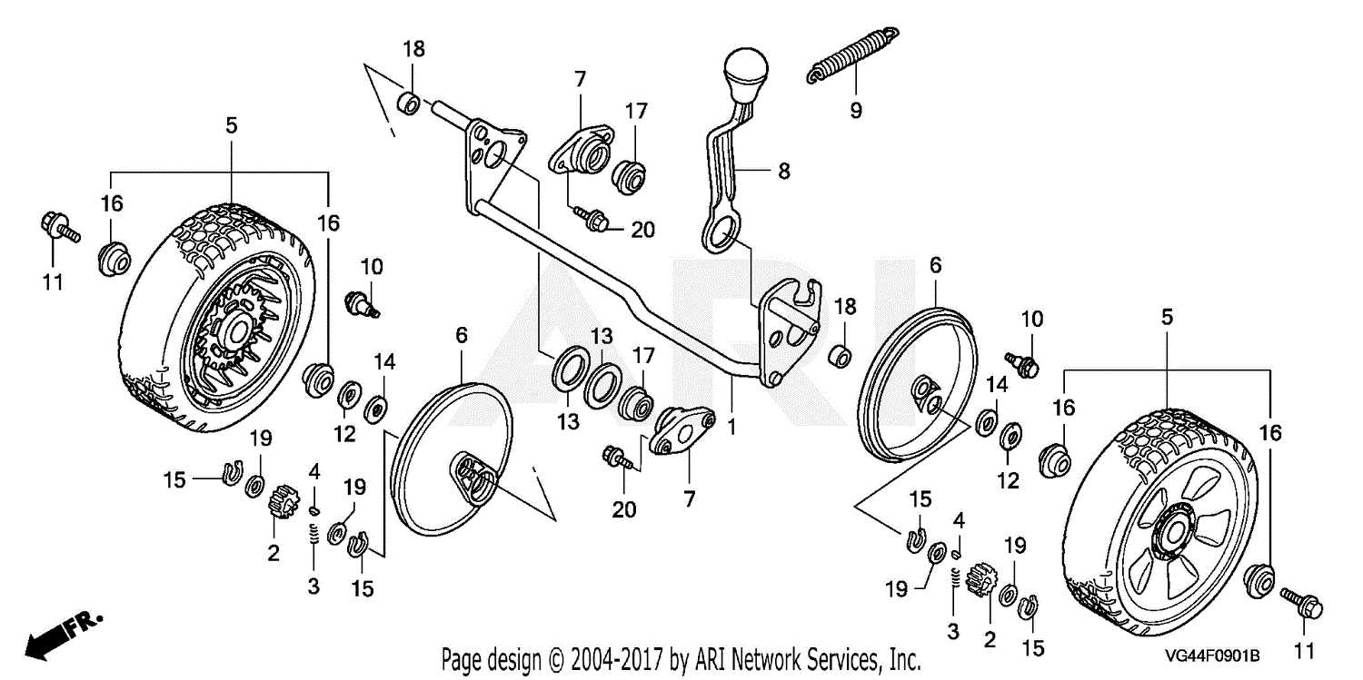 honda hrr216 honda self propelled lawn mower parts diagram