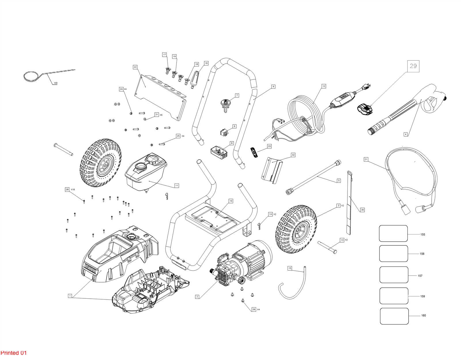 honda power washer parts diagram