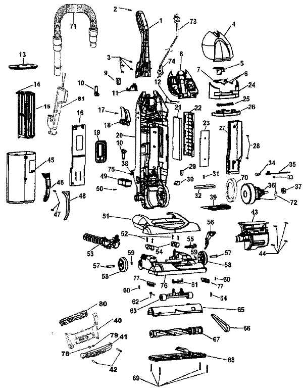 hoover vacuum parts diagram