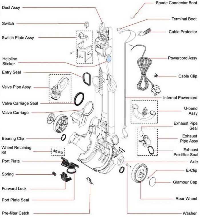 hoover windtunnel parts diagram