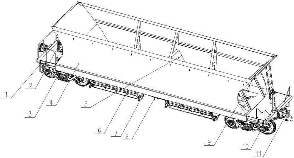 hopper railcar parts diagram