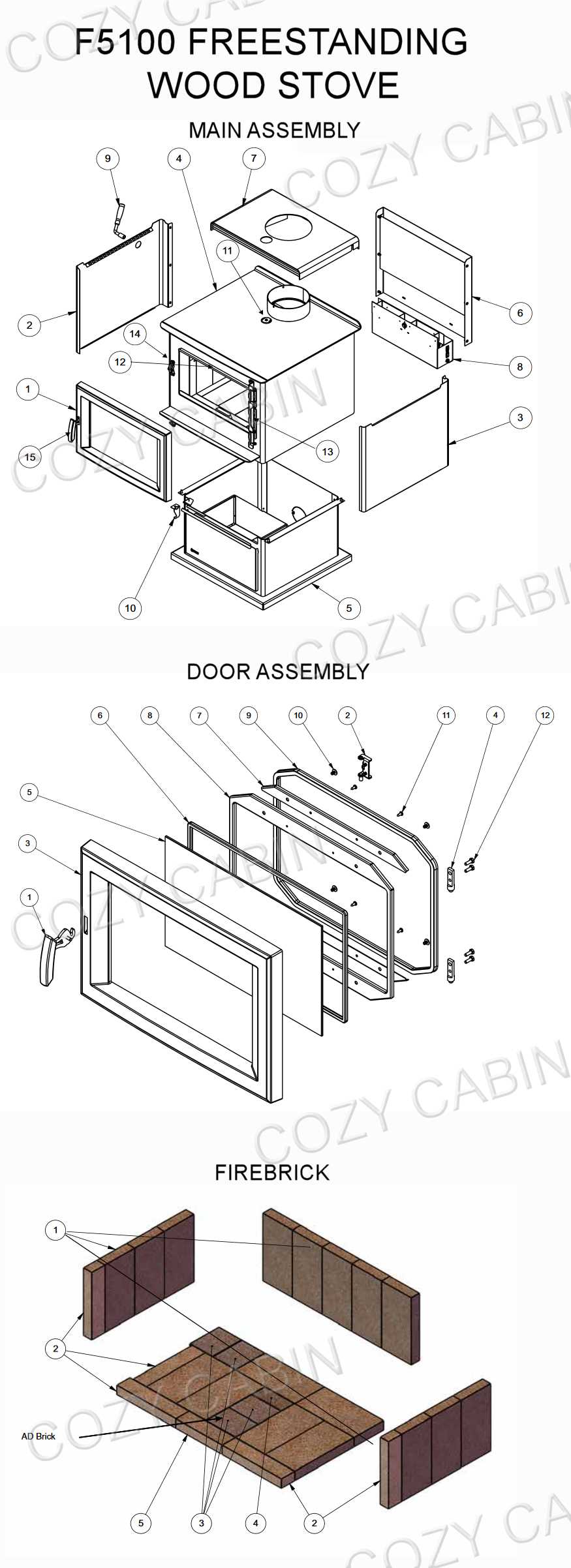 stove parts diagram