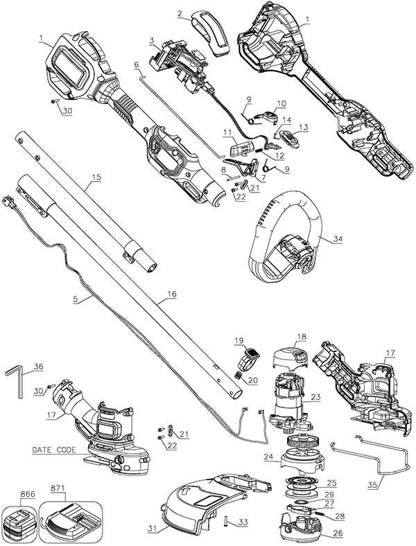 dewalt weed eater parts diagram