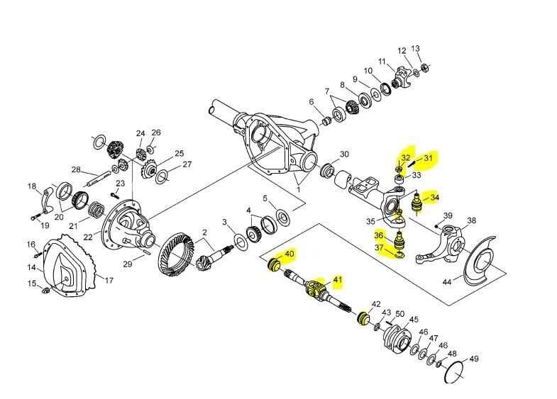 ford f250 rear axle parts diagram