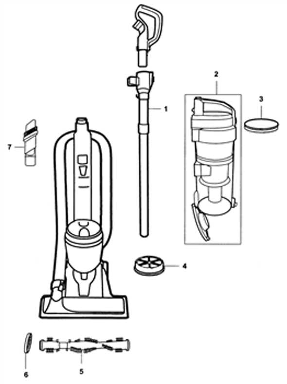 hoover vacuum parts diagram