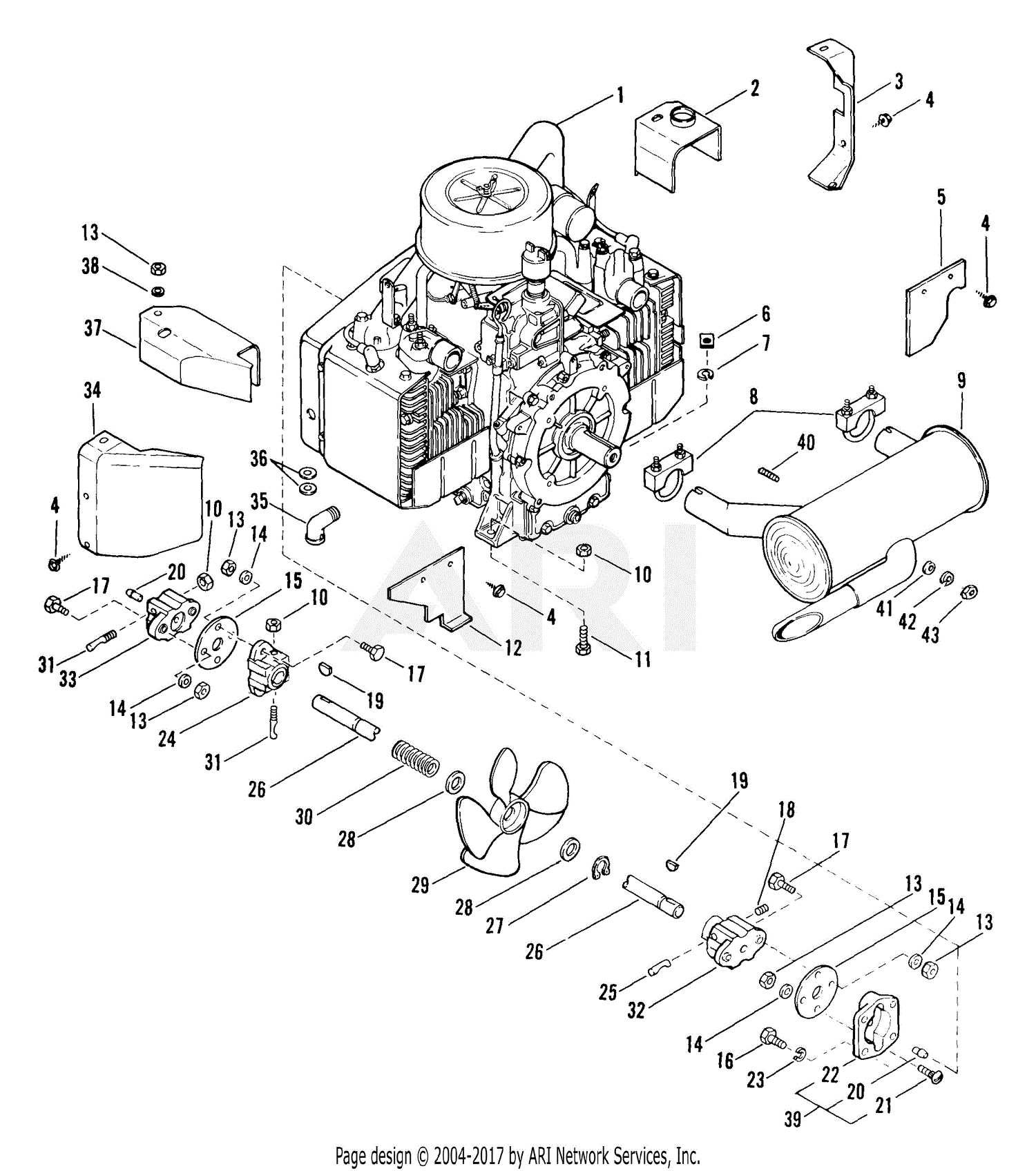 ariens mower parts diagrams