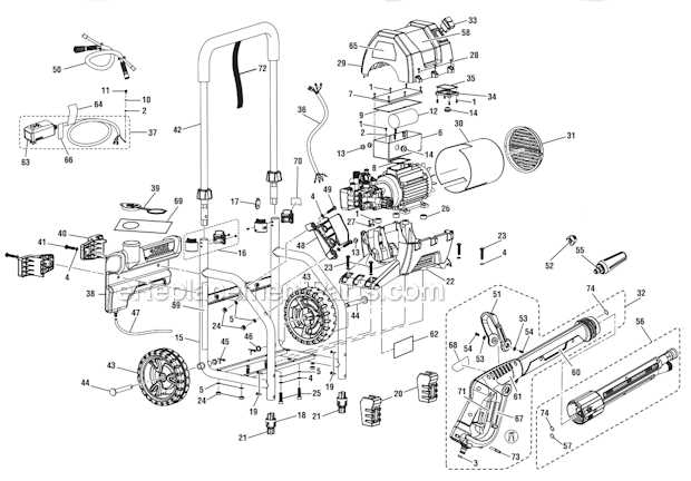 husky pressure washer parts diagram