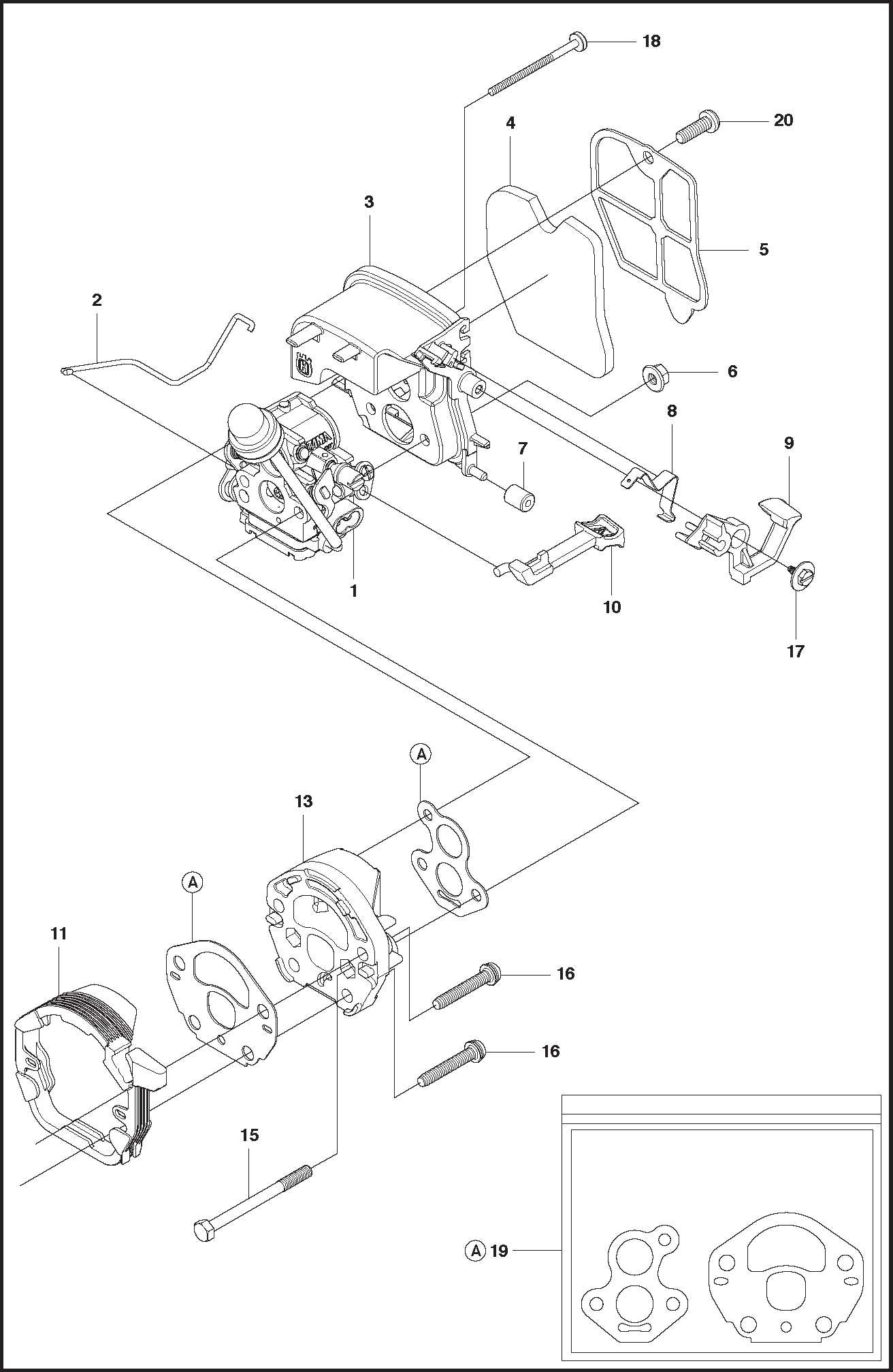 husqvarna 120 mark ii parts diagram