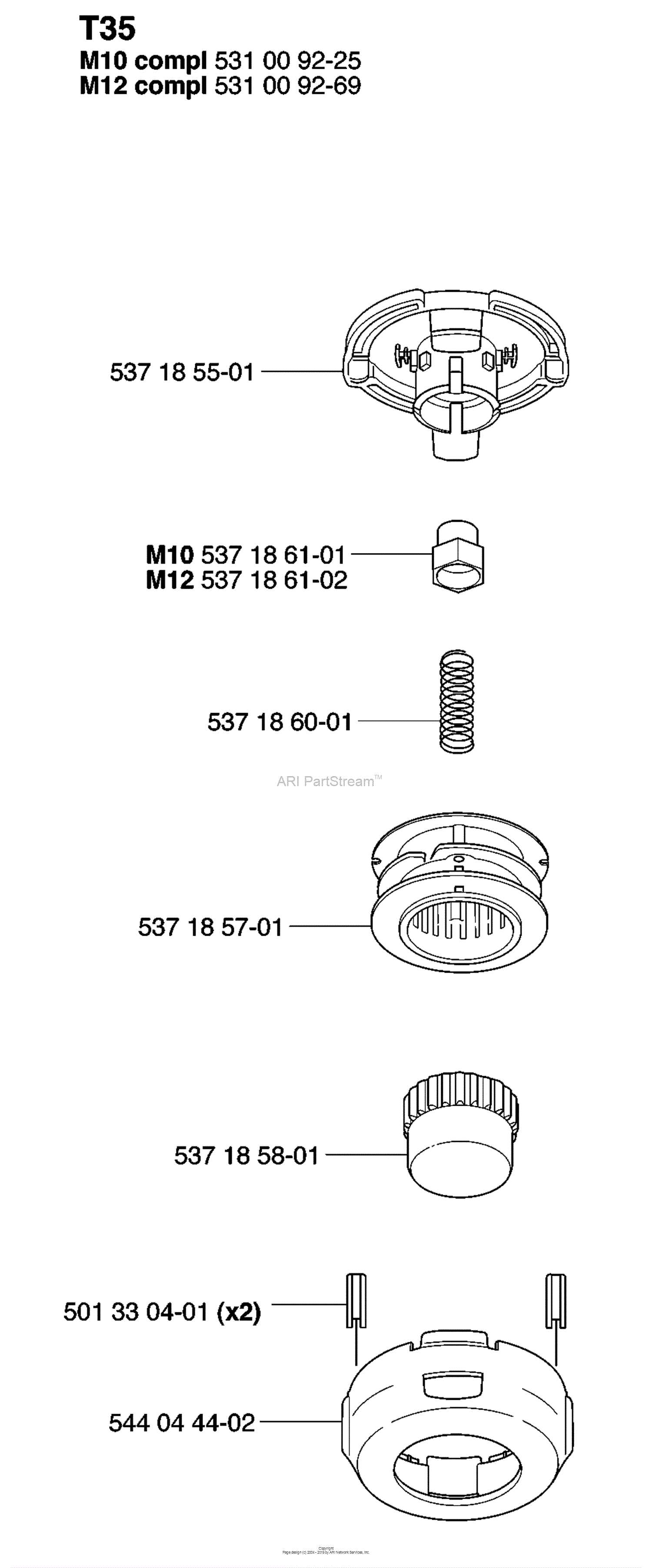 husqvarna 125l parts diagram