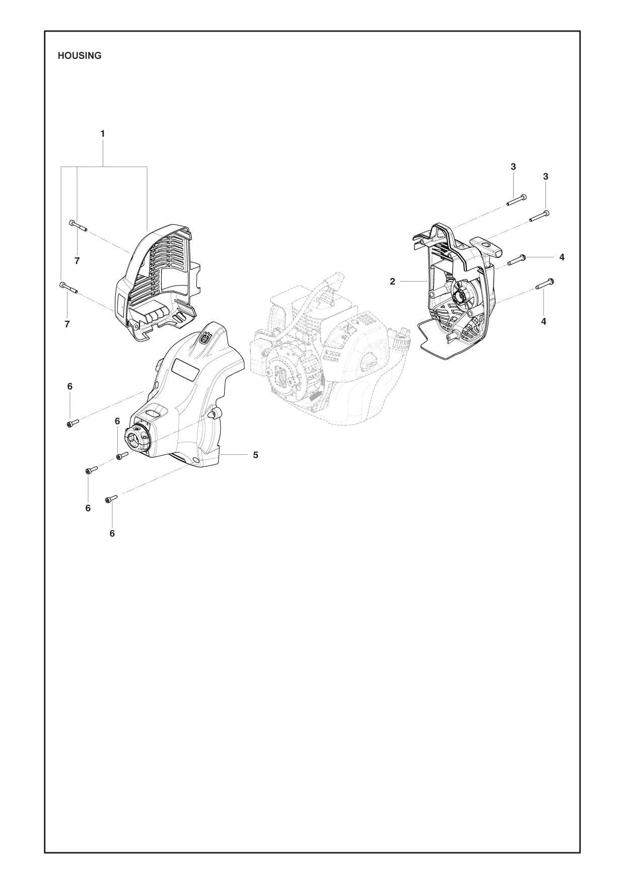 husqvarna 130l parts diagram