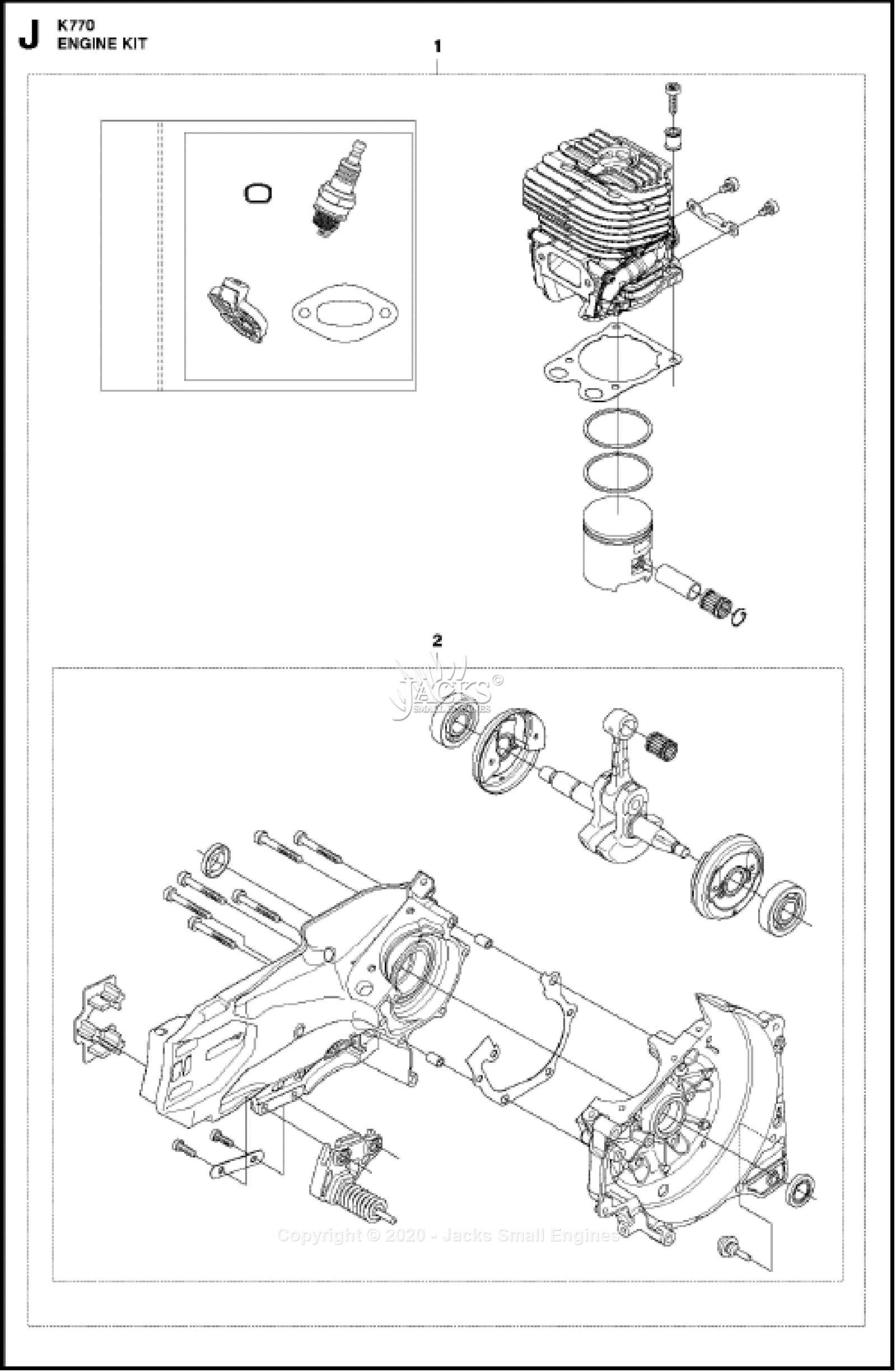 husqvarna k770 parts diagram