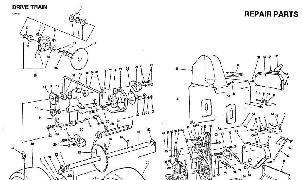 husqvarna snow blower parts diagram