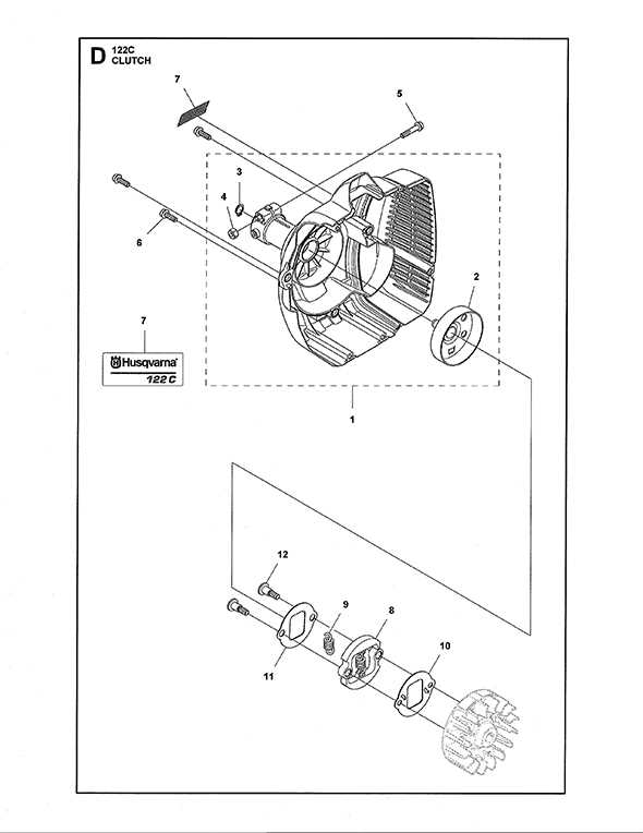 husqvarna trimmer parts diagram