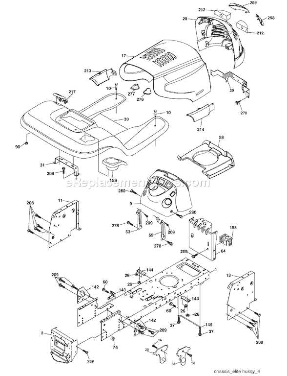 husqvarna yth24v48 parts diagram